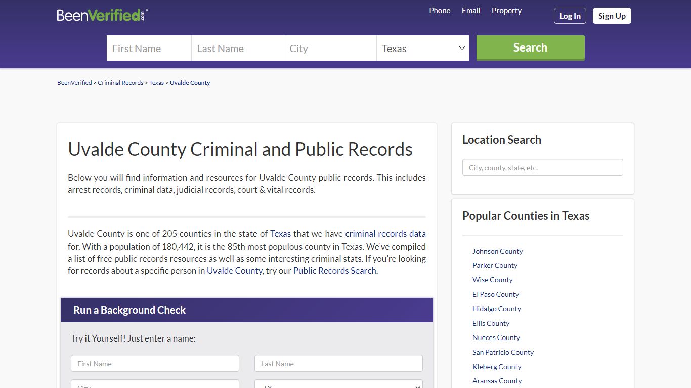 Uvalde County Arrest Records in TX - Court & Criminal Records ...