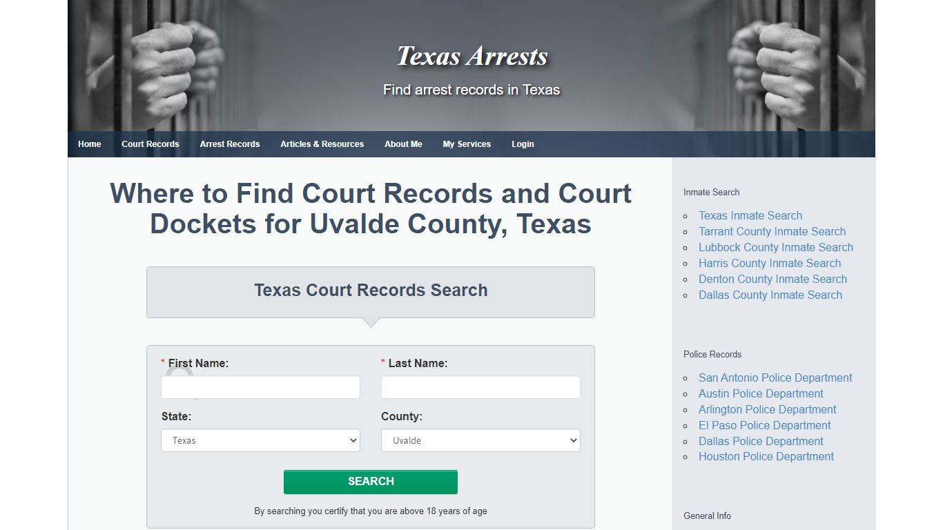 Where to Find Court Records and Court Dockets for Uvalde County, Texas ...